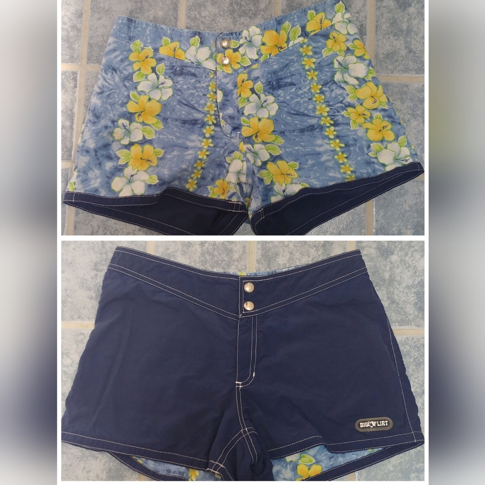 Big Flirt Y2K Reversible Swim Shorts